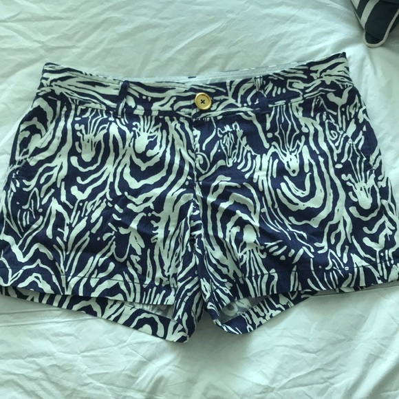 Lilly Pulitzer Pants - LILLY PULITZER - navy zebra Callahan short -12